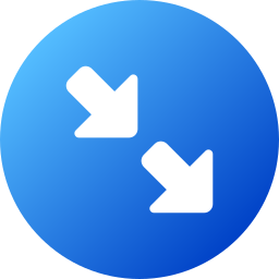 Down right arrow icon