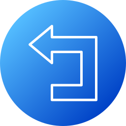 Turn left icon