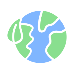 tierra ecológica icono