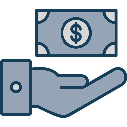 Receive money icon