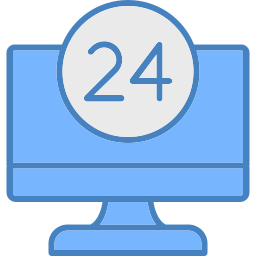 24 godziny na dobę ikona