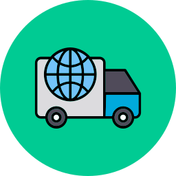 wereldwijde levering icoon