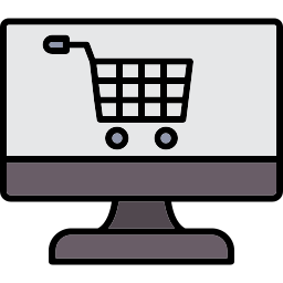 Online shopping icon