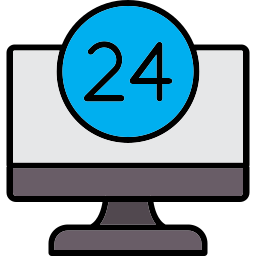 24 hours service icon