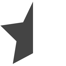 Left Half Star icon