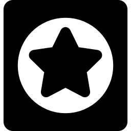 pulsante stella icona