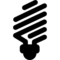 bombilla de bajo consumo energético icono