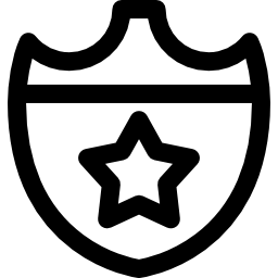 distintivo di sicurezza icona