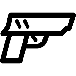 pistola della polizia icona