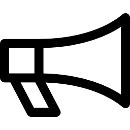 megafono della polizia icona
