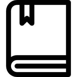 boek met bladwijzer icoon