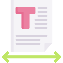 textabstand icon