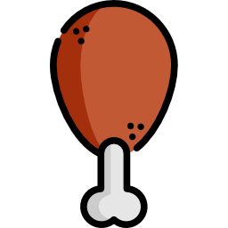 Chicken leg icon