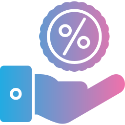 insigne de réduction Icône