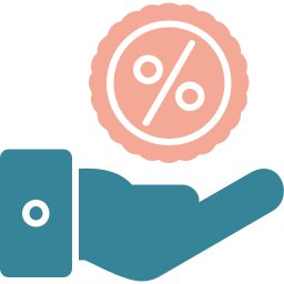 insigne de réduction Icône