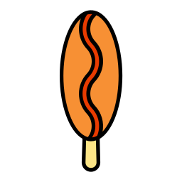 Corn dog icon