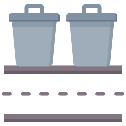 Trash bin icon