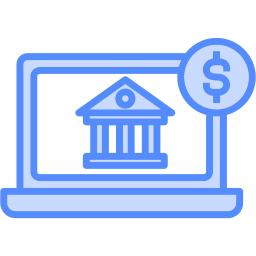 Online bank icon