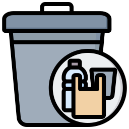 Waste plastic icon