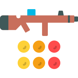 pistola per paintball icona