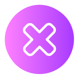 Cross mark icon