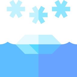 témpano de hielo icono