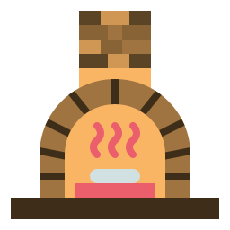 horno para pizza icono