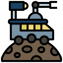 vehículo lunar icono