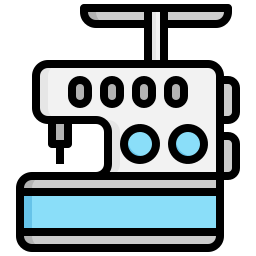 máquina de coser overlock icono