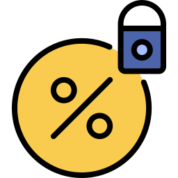 Fixed interest rate icon