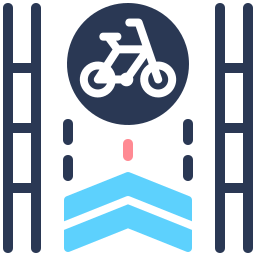 caminho de bicicleta Ícone