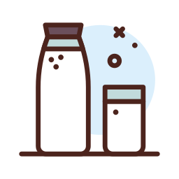 la leche puede icono