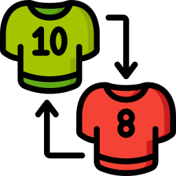 Substitute player icon