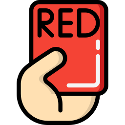 cartão vermelho Ícone