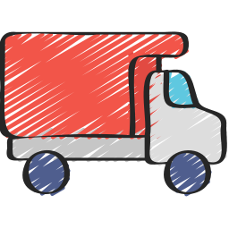 camion de déménagement Icône