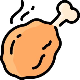 Chicken leg icon