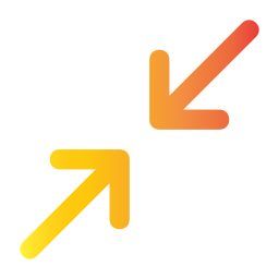 Diagonal arrows icon