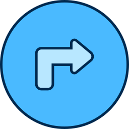 右矢印の角度 icon