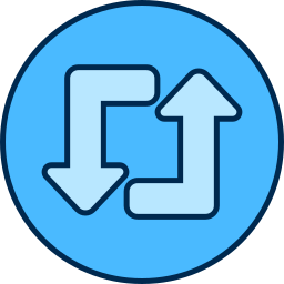 flecha de bucle icono