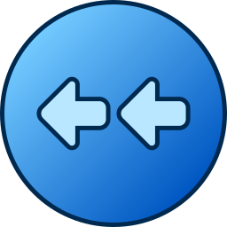 Left arrows icon