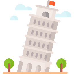 Leaning tower of pisa icon