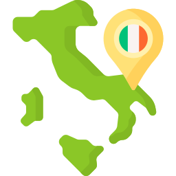 italiaanse kaart icoon