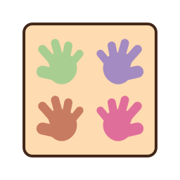 Hand painting icon