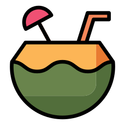 Coconut drink icon