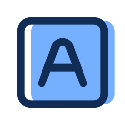 Letter a icon