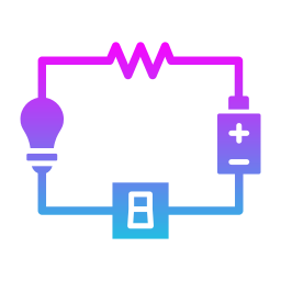 Electric circuit icon