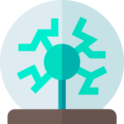 sfera al plasma icona