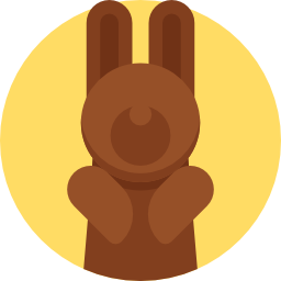 chocolade konijntje icoon
