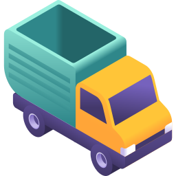 3d truck icon