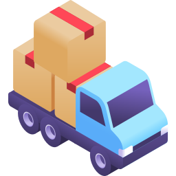 3d truck icon